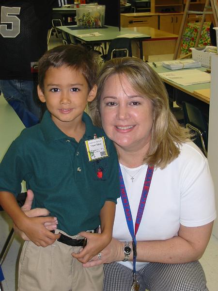 113-1365_IMG.JPG - Trevor's first day of kindergarten. This is Ms. Garner.