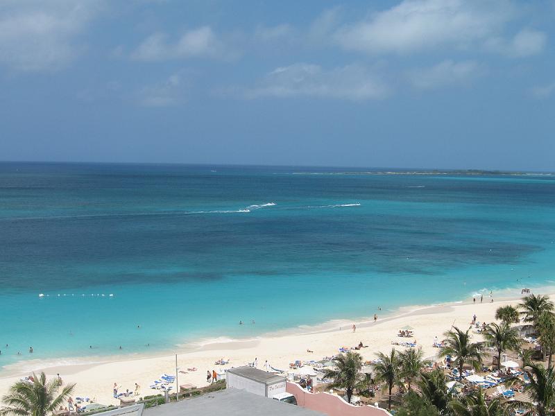 IMG_0241.JPG - View of the beach from our room at the Beach Tower.